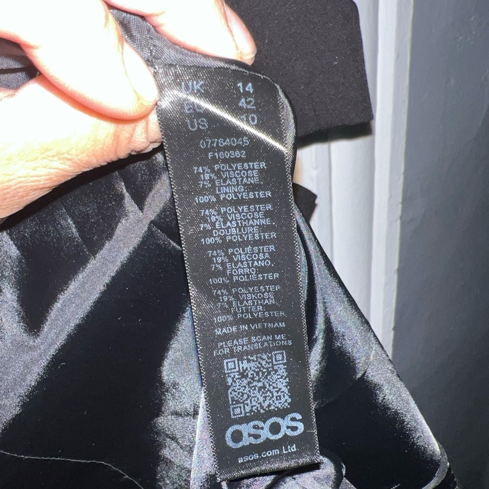 ASOS Women Tuxedo Blazer Jacket Black Size 10 - Picture 4 of 9